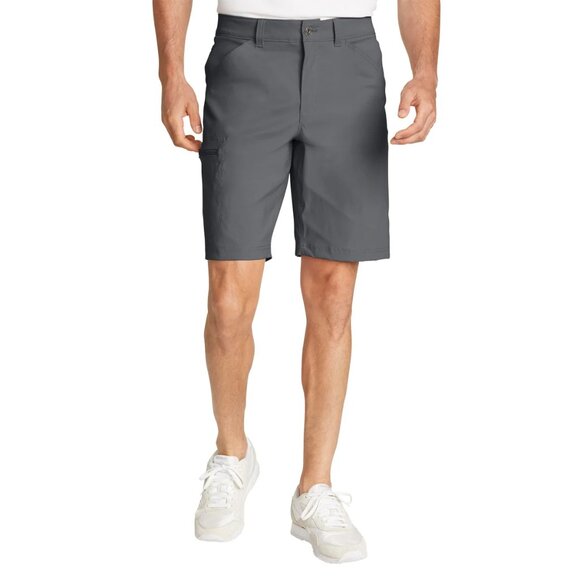 Eddie Bauer Men's Tech Short, Light Gray - Picture 4 of 8